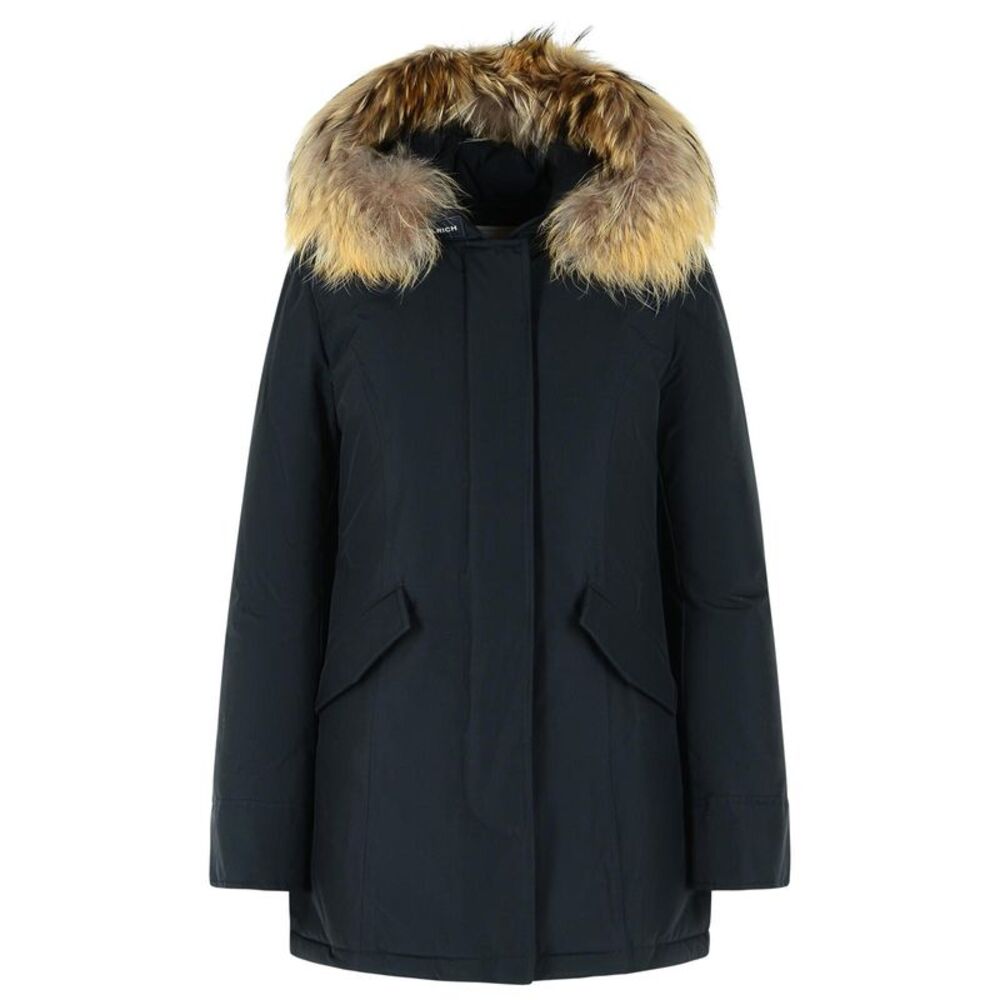 Woolrich John Rich & Bros 'Arctic' Navy Cotton Blend Parka Women